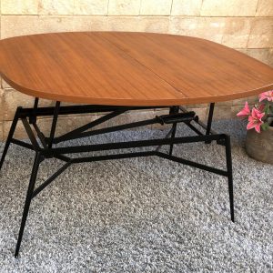 שולחן עץ עם פרזול a13
