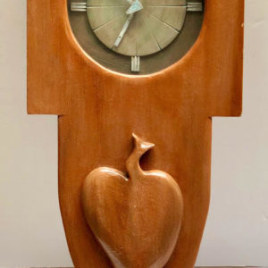 V15 שעון עץ עבודת-יד