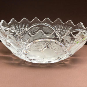 K01 קערה קריסטל תפוחים