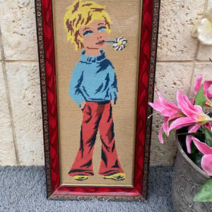 X7 גובלן ילד הפרחים